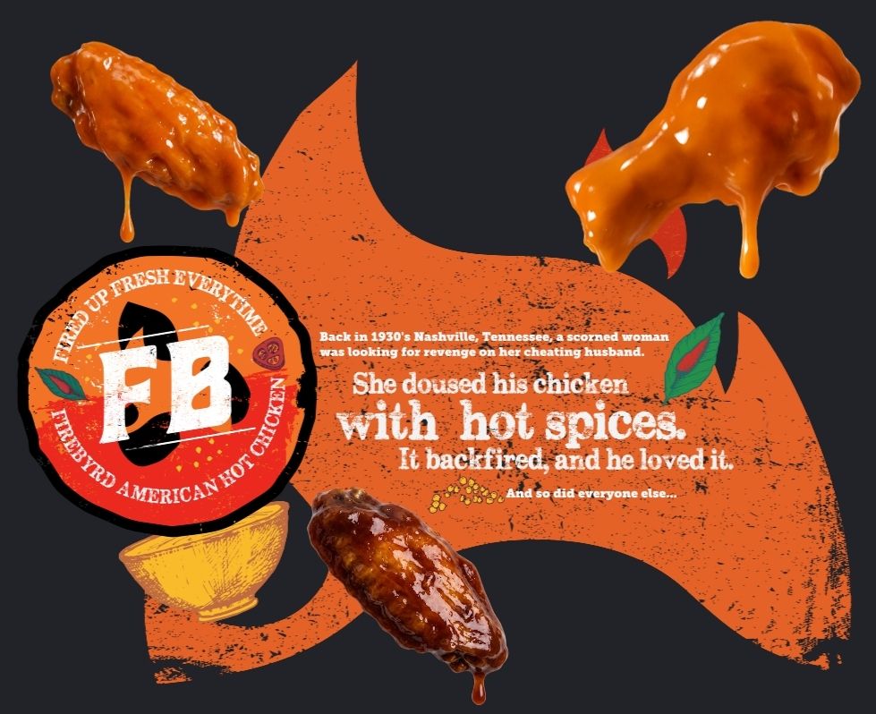 nashville graphic Grafic of nashville history with chicken wings