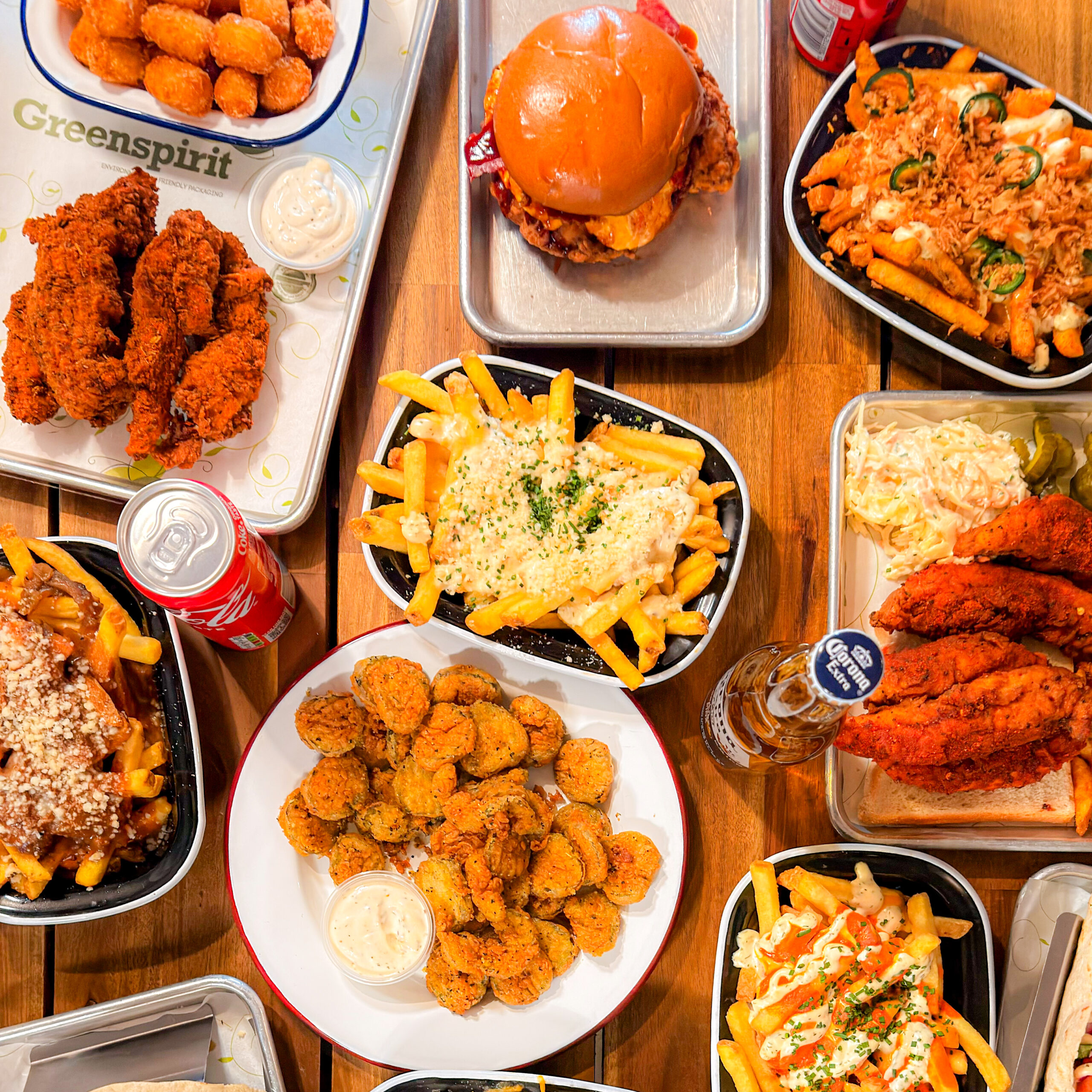 photo firebyr's menu items on a table